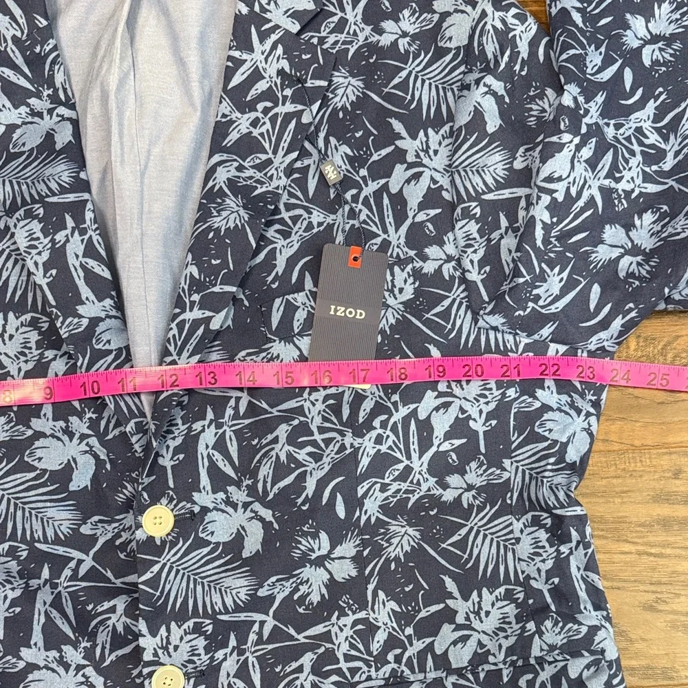 NWT Izod Men's Floral Linen Blend Blazer